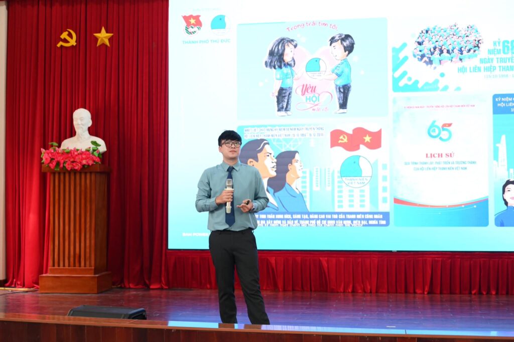 Kay Nguyễn Thanh Luận tại Hội liên hiệp thanh niên Việt Nam Thành phố Thủ Đức